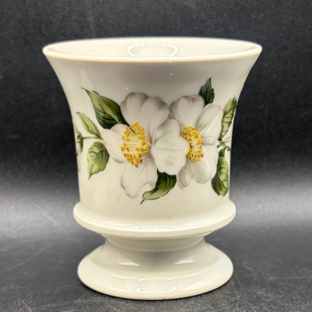 Porcelaine de Paris Vintage French Floral Porcelain Vase Cup Vessel, France